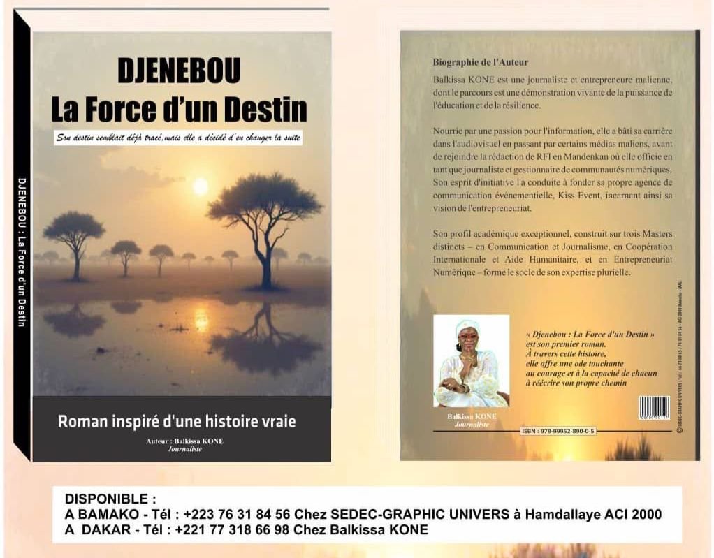 Lire la suite à propos de l’article Balkissa Koné : La plume courageuse derrière le roman « Djenebou : La Force d’un Destin »